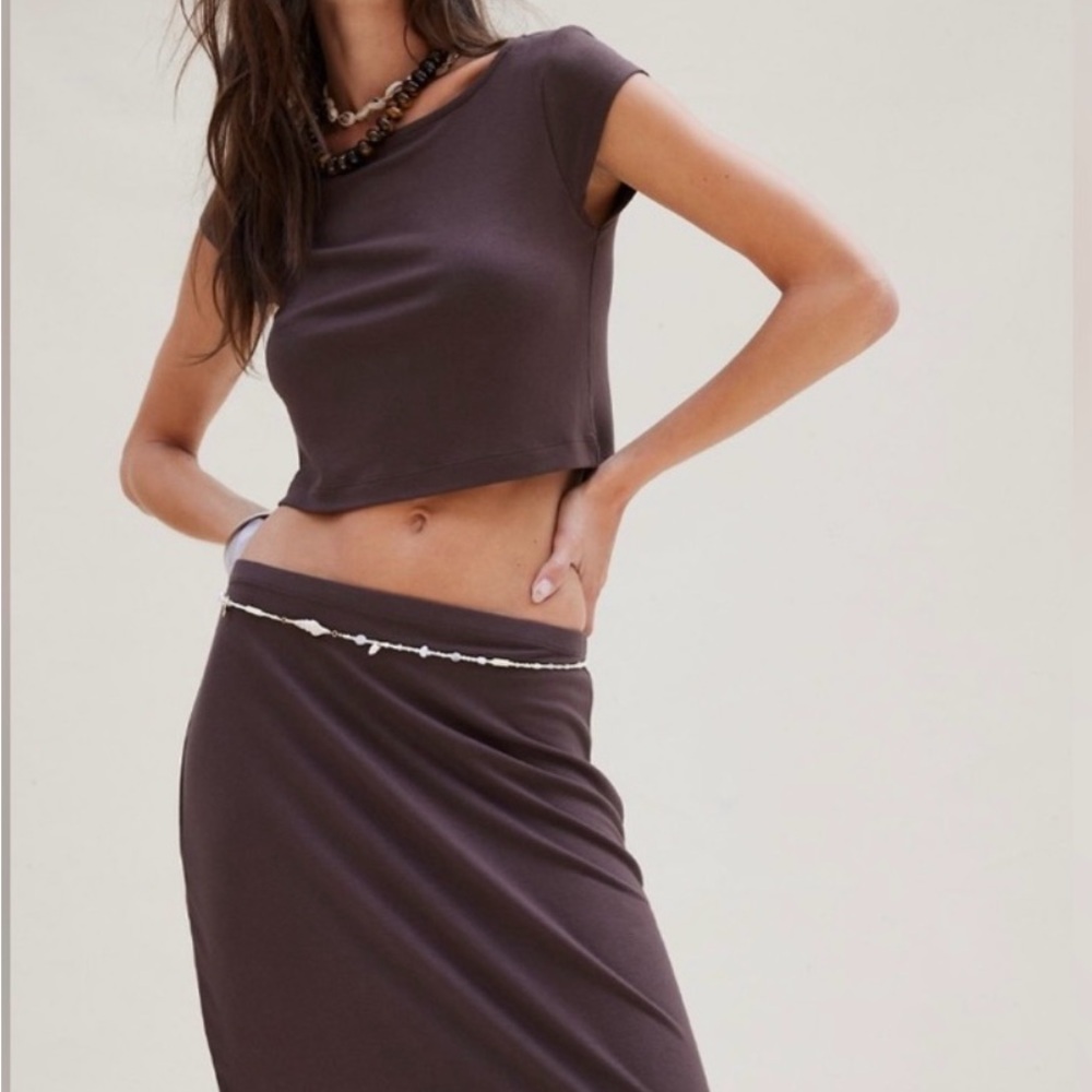 NWT - Freest by Free People Good Feels Skirt Set